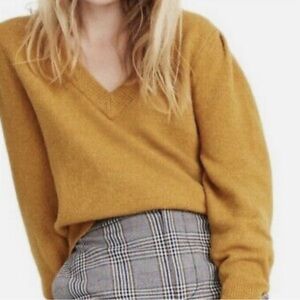 Madewell V Neck Wool Blend Sweater Size Small
